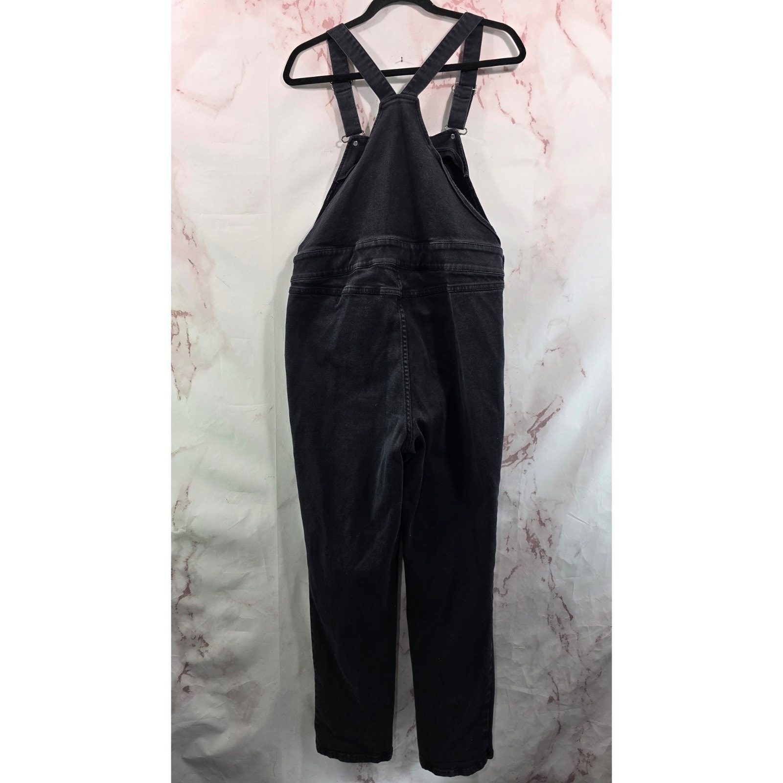 Universal Standard Overalls Womens Small 14 16 Black Straight Bib Jean Casey — image 6 of 8